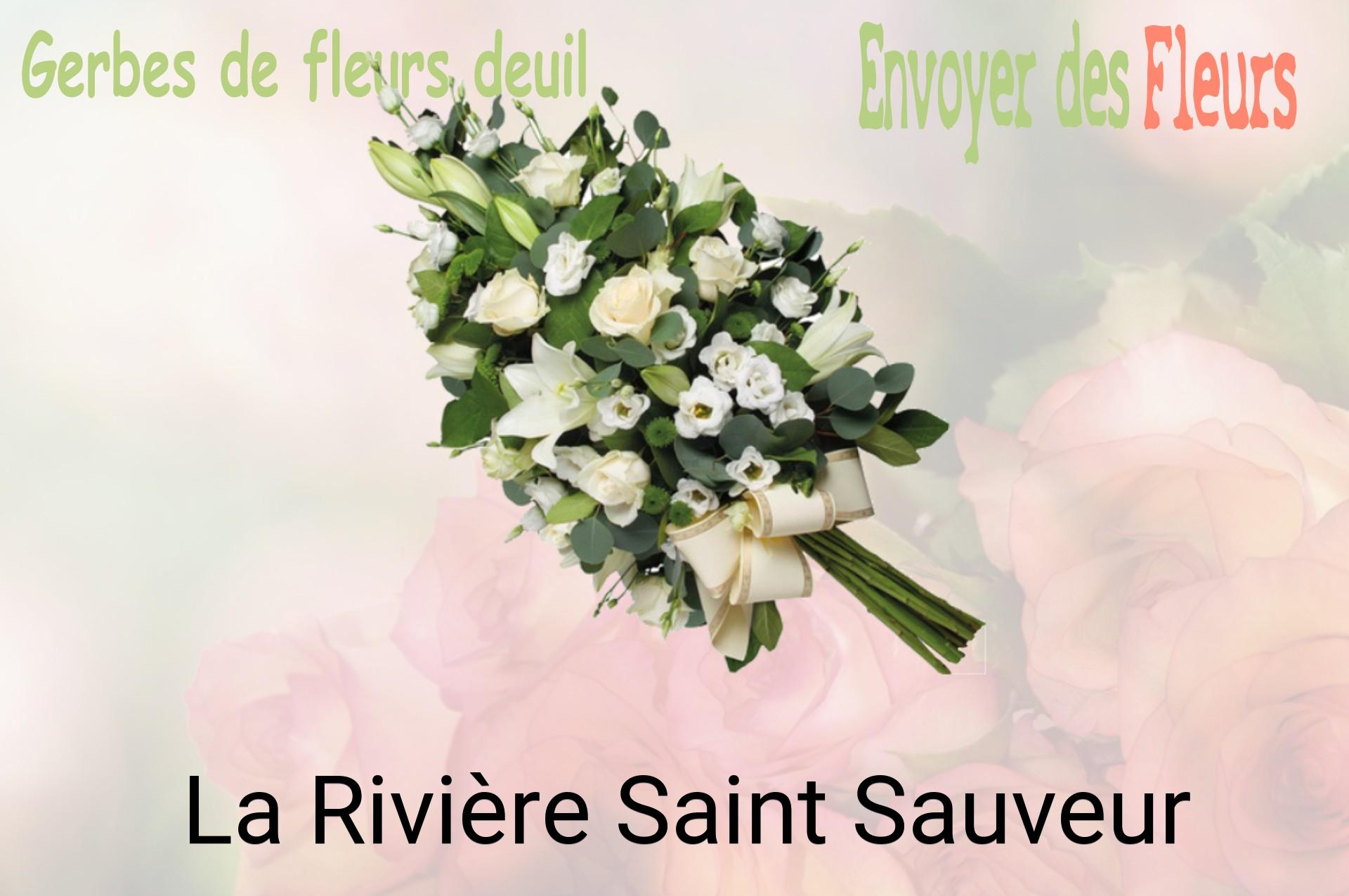 Gerbe de fleurs de deuil livrée à La Rivière-Saint-Sauveur